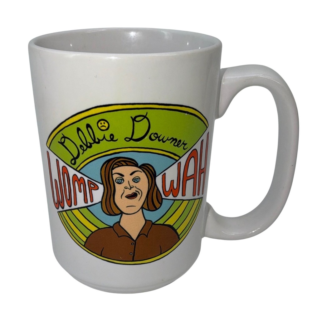Debbie Downer Saturday Night Live SNL 2014 Rachel Dratch White Coffee Mug NBC